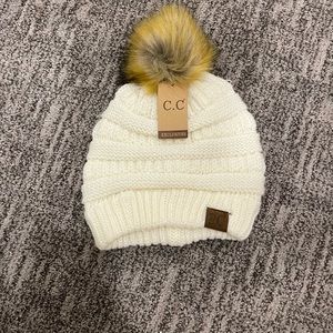 Cream color beanie